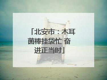 北安市：木耳菌棒挂袋忙 奋进正当时