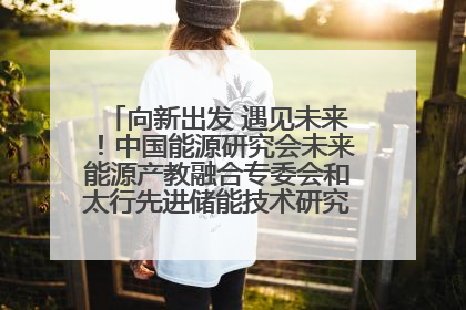 向新出发 遇见未来！中国能源研究会未来能源产教融合专委会和太行先进储能技术研究院在保定成立