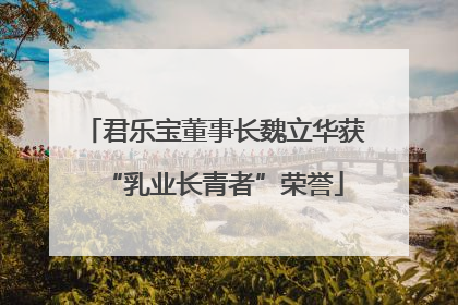 君乐宝董事长魏立华获“乳业长青者”荣誉