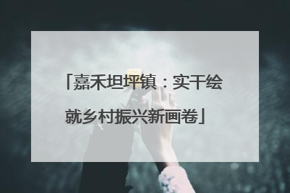 嘉禾坦坪镇：实干绘就乡村振兴新画卷