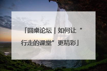 圆桌论坛｜如何让“行走的课堂”更精彩