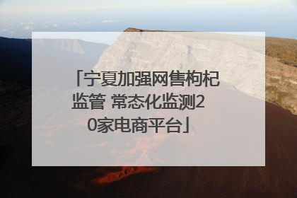 宁夏加强网售枸杞监管 常态化监测20家电商平台