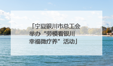 宁夏银川市总工会举办“劳模看银川 幸福微疗养”活动