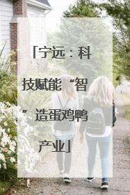 宁远：科技赋能“智”造蛋鸡鸭产业