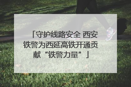 守护线路安全 西安铁警为西延高铁开通贡献“铁警力量”