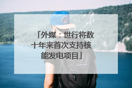 外媒：世行将数十年来首次支持核能发电项目