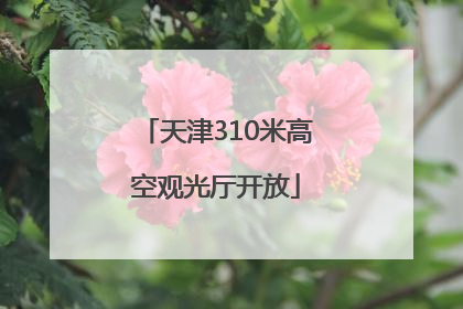 天津310米高空观光厅开放