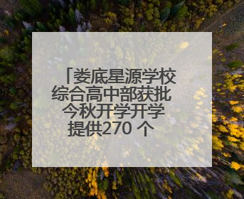 娄底星源学校综合高中部获批 今秋开学开学提供270 个普高学位
