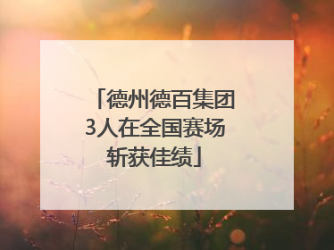 德州德百集团3人在全国赛场斩获佳绩