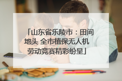 山东省乐陵市：田间地头 全市植保无人机劳动竞赛精彩纷呈
