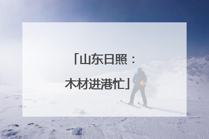 山东日照：木材进港忙