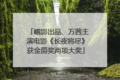 峨影出品、万茜主演电影《长夜将尽》获金爵奖两项大奖