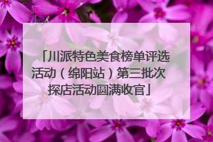 川派特色美食榜单评选活动（绵阳站）第三批次探店活动圆满收官