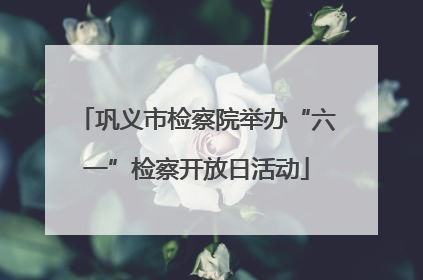 巩义市检察院举办“六一”检察开放日活动