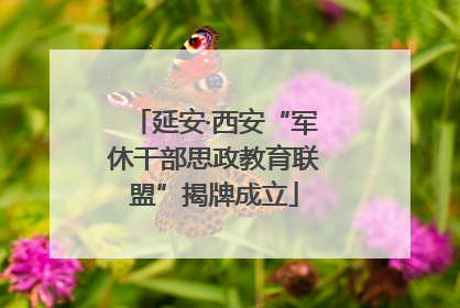 延安·西安“军休干部思政教育联盟”揭牌成立