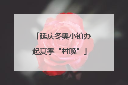 延庆冬奥小镇办起夏季“村晚”