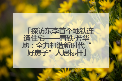 探访东李首个地铁连通住宅——青铁·芳华地：全力打造新时代“好房子”人居标杆
