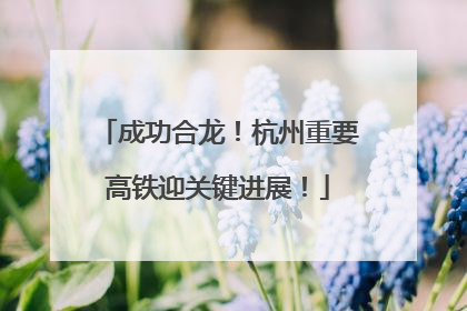 成功合龙！杭州重要高铁迎关键进展！