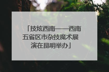 技炫西南——西南五省区市杂技魔术展演在昆明举办
