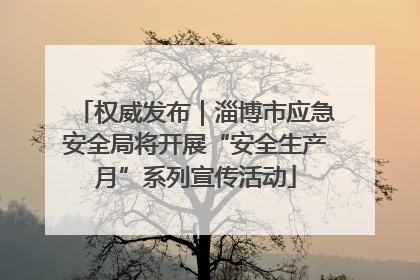 权威发布｜淄博市应急安全局将开展“安全生产月”系列宣传活动