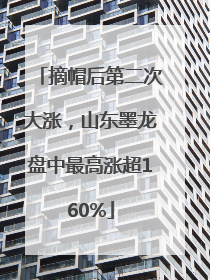 摘帽后第二次大涨，山东墨龙盘中最高涨超160%