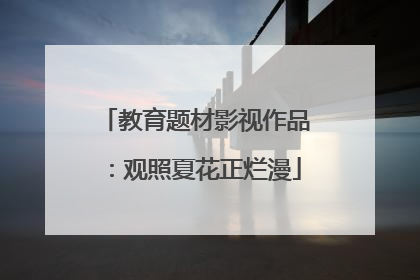 教育题材影视作品：观照夏花正烂漫