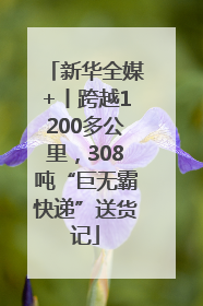 新华全媒+丨跨越1200多公里，308吨“巨无霸快递”送货记