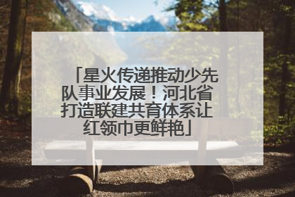 星火传递推动少先队事业发展！河北省打造联建共育体系让红领巾更鲜艳