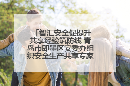 智汇安全促提升 共享经验筑防线 青岛市即墨区安委办组织安全生产共享专家现场观摩学习活动