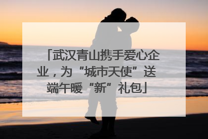 武汉青山携手爱心企业，为“城市天使”送端午暖“新”礼包