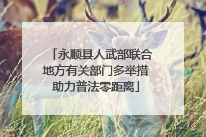 永顺县人武部联合地方有关部门多举措助力普法零距离
