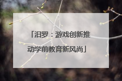 汨罗：游戏创新推动学前教育新风尚