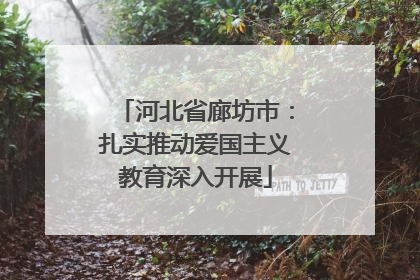 河北省廊坊市：扎实推动爱国主义教育深入开展