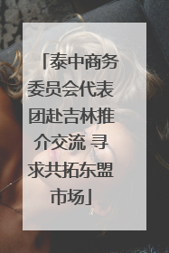 泰中商务委员会代表团赴吉林推介交流 寻求共拓东盟市场