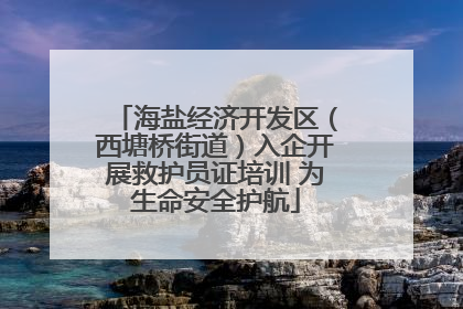 海盐经济开发区（西塘桥街道）入企开展救护员证培训 为生命安全护航