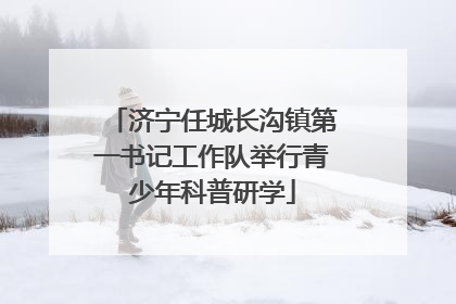 济宁任城长沟镇第一书记工作队举行青少年科普研学