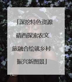 深挖特色资源 靖西探索农文旅融合绘就乡村振兴新图景