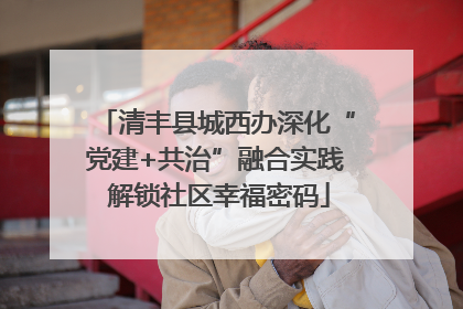清丰县城西办深化“党建+共治”融合实践 解锁社区幸福密码
