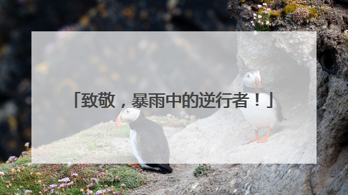 致敬，暴雨中的逆行者！