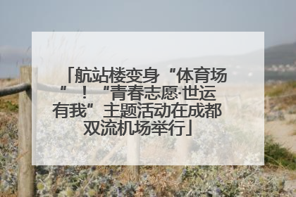 航站楼变身“体育场”！“青春志愿·世运有我”主题活动在成都双流机场举行
