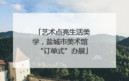 艺术点亮生活美学，盐城市美术馆“订单式”办展