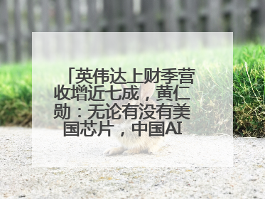 英伟达上财季营收增近七成，黄仁勋：无论有没有美国芯片，中国AI行业将继续前进