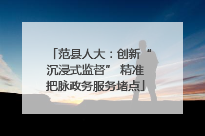 范县人大：创新“沉浸式监督” 精准把脉政务服务堵点