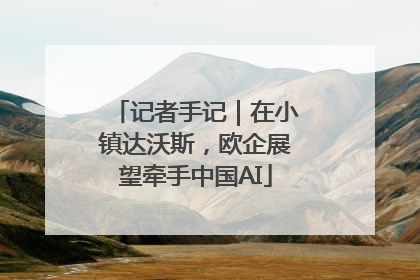 记者手记｜在小镇达沃斯，欧企展望牵手中国AI