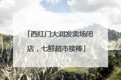 西红门大润发卖场闭店，七鲜超市接棒