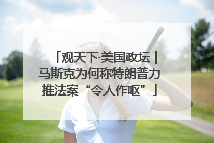 观天下·美国政坛｜马斯克为何称特朗普力推法案“令人作呕”