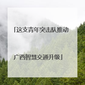 这支青年突击队推动广西智慧交通升级
