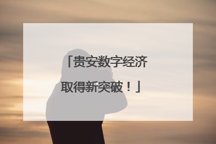 贵安数字经济取得新突破！