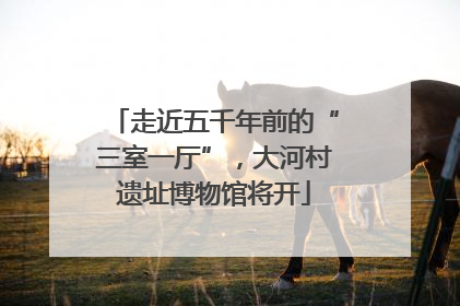 走近五千年前的“三室一厅”，大河村遗址博物馆将开