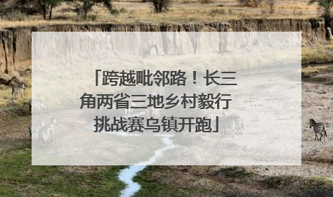跨越毗邻路！长三角两省三地乡村毅行挑战赛乌镇开跑